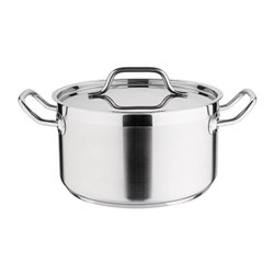 Braisi&egrave;re inox avec couvercle Nisbets Essentials 24 cm - Gastronoble - DB254