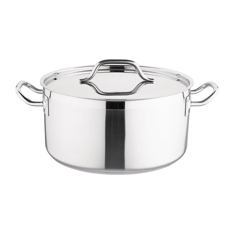 Braisi&egrave;re inox avec couvercle Nisbets Essentials 32 cm - Gastronoble - DB255
