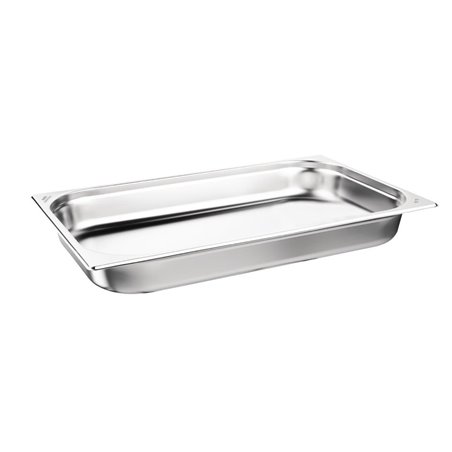 Bacs GN 1/1 inox 65mm Nisbets Essentials (lot de 3) - Gastronoble - DB881
