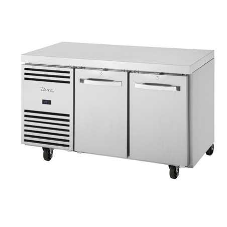 Table r&eacute;frig&eacute;ree n&eacute;gative 2 portes GN 1/1 True TCF1/2-CL-SS-DL-DR - Gastronoble - FA035