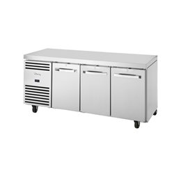 Table r&eacute;frig&eacute;ree n&eacute;gative 2 portes GN 1/1 True TCF1/3-CL-SS-DL-DR-DR - Gastronoble - FA037