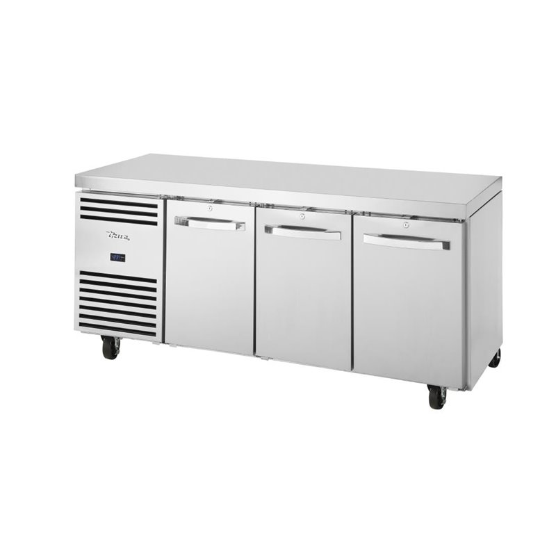 Table r&eacute;frig&eacute;ree n&eacute;gative 2 portes GN 1/1 True TCF1/3-CL-SS-DL-DR-DR - Gastronoble - FA037