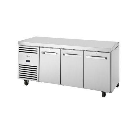 Table r&eacute;frig&eacute;ree n&eacute;gative 2 portes GN 1/1 True TCF1/3-CL-SS-DL-DR-DR - Gastronoble - FA037