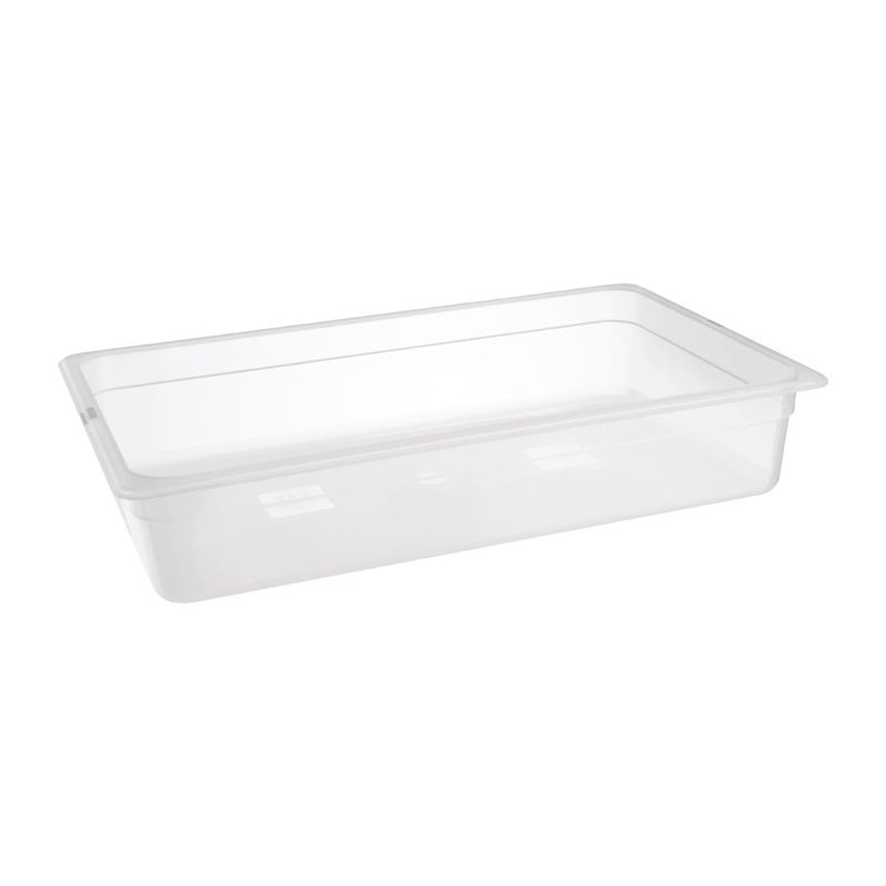 Bac en polypropyl&egrave;ne GN 1/1 sans couvercle Nisbets Essentials 100mm - Gastronoble - FA820