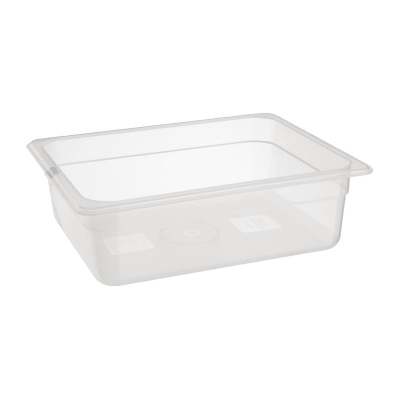 Bac en polypropyl&egrave;ne GN 1/2 sans couvercle Nisbets Essentials 100mm - Gastronoble - FA823