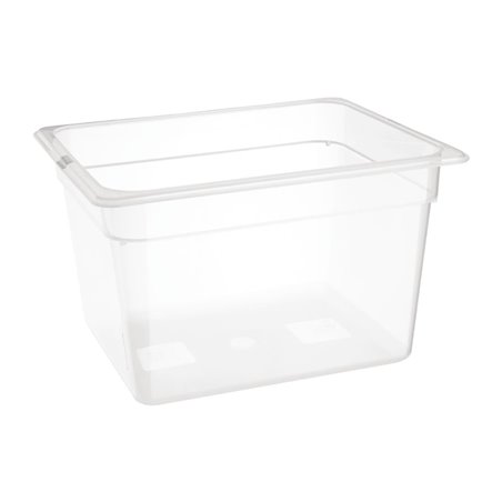 Bac en polypropyl&egrave;ne GN 1/2 sans couvercle Nisbets Essentials 200mm - Gastronoble - FA825
