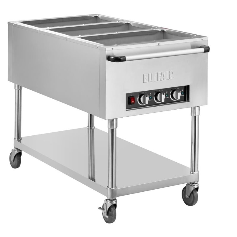 Bain-marie mobile Buffalo 3x GN 1/1 - Gastronoble - JB984