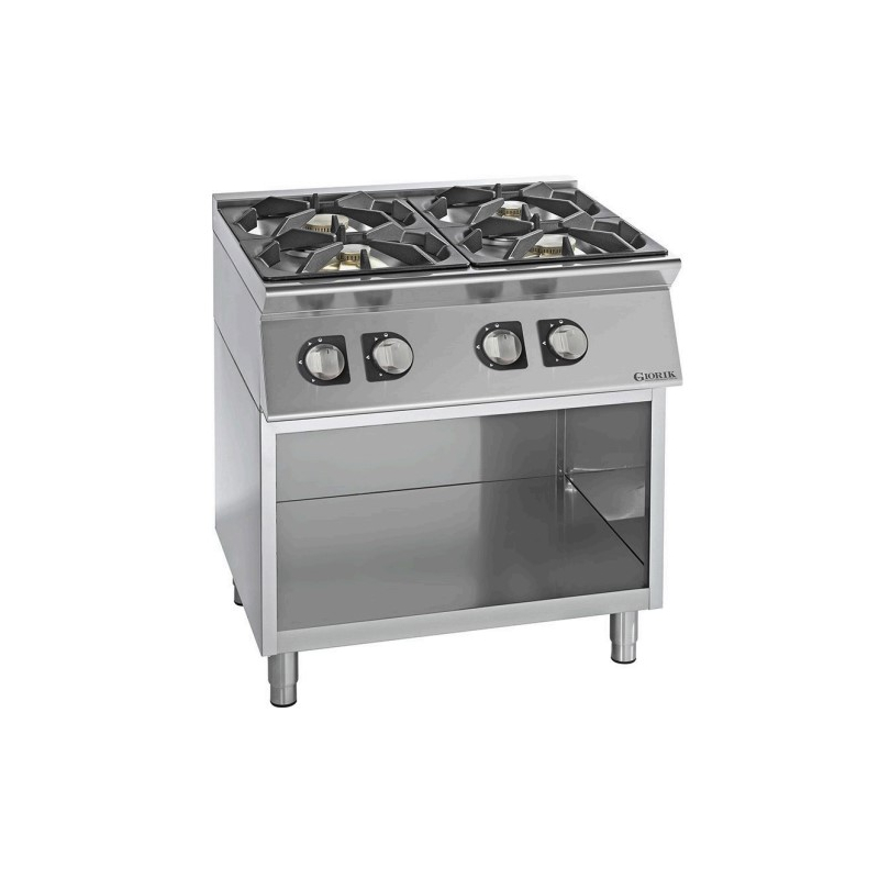 Fourneaux feux vifs gaz, 4 feux - Giorik - CG740G
