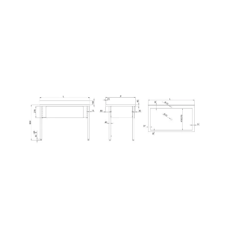 Maxi Simple Diving, 800x600x850 mm, om te worden geassembleerd