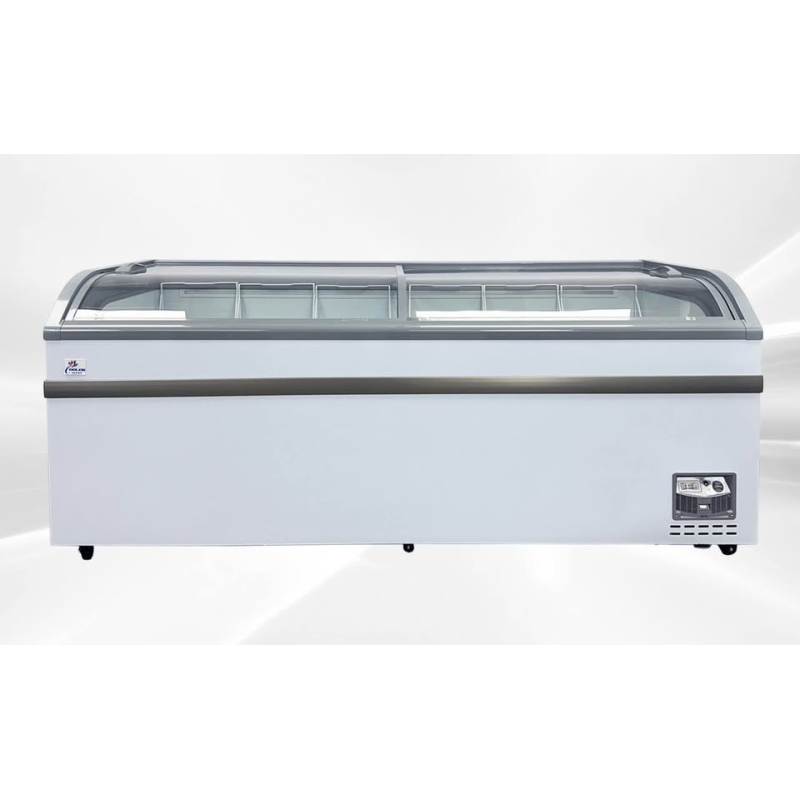 Supermarktvriezer met glazen deuren, 620 liter - SC620