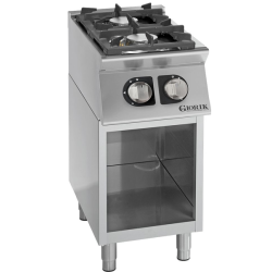 Gasfornuis 2 vuurhaarden hoge temperatuur - Giorik - ECG720G
