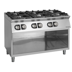 Gasfornuis 6 branders -...
