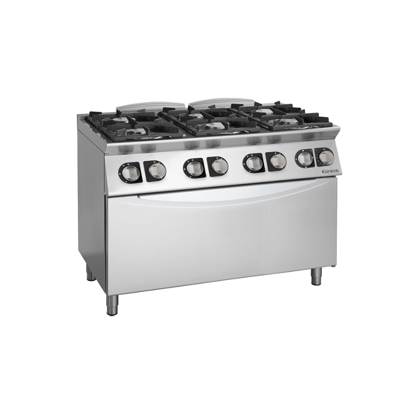 Gasfornis met 6 pitten en elektrische oven - Giorik - ECG76EH