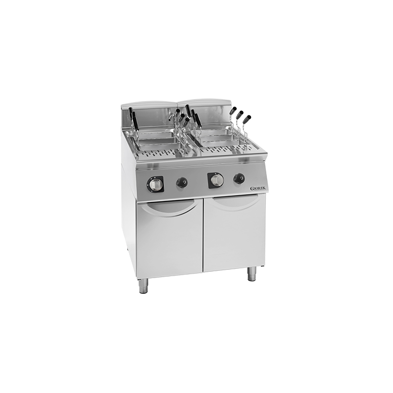 CUISEUR &Agrave; P&Acirc;TES AU GAZ 2 BACS - Giorik - CPG746