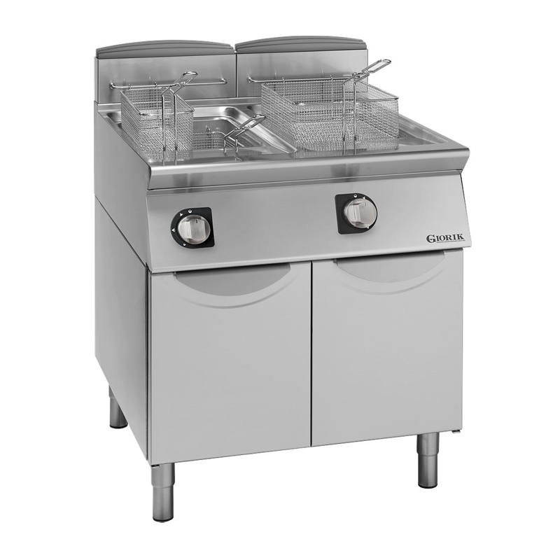 Gas Friteuse, interne branders, elektromechanische bediening, 17 L - Giorik - FG7217T