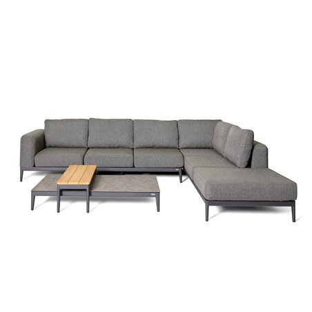 Athene salon de jardin lounge + 2 tables d&rsquo;appoint  -  VEBA  - 586531