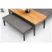 Athene salon de jardin lounge + 2 tables d&rsquo;appoint  -  VEBA  - 586531