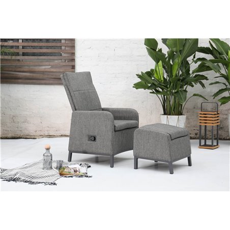 Riga fauteuil relax avec repose-pieds  -  VEBA  - 555431