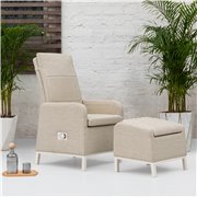 Riga fauteuil relax avec repose-pieds  -  VEBA  - 555439
