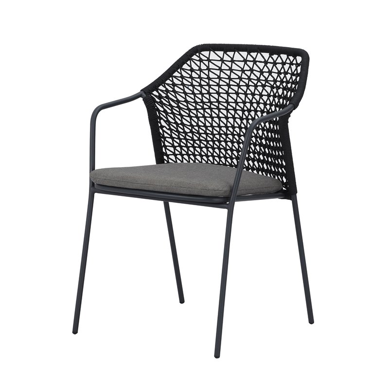 Burano fauteuil de jardin empilable - Lot de 4 -  VEBA  - 556431