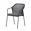 Burano fauteuil de jardin empilable - Lot de 4 -  VEBA  - 556431