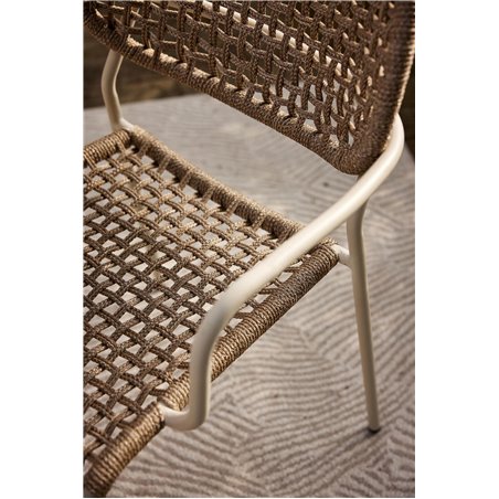 Reino fauteuil de jardin empilable - Lot de 4 -  VEBA  - 552492