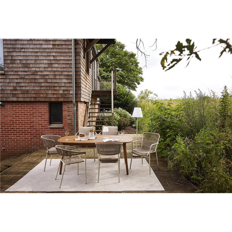 Siena table &agrave; manger extensible en acacia  -  VEBA  - 523402