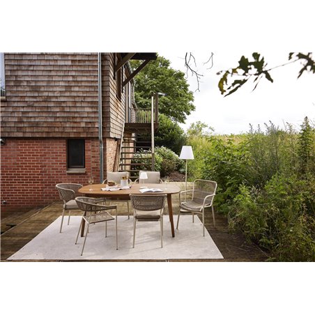 Siena table &agrave; manger extensible en acacia  -  VEBA  - 523402