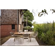 Siena table &agrave; manger extensible en acacia  -  VEBA  - 523402