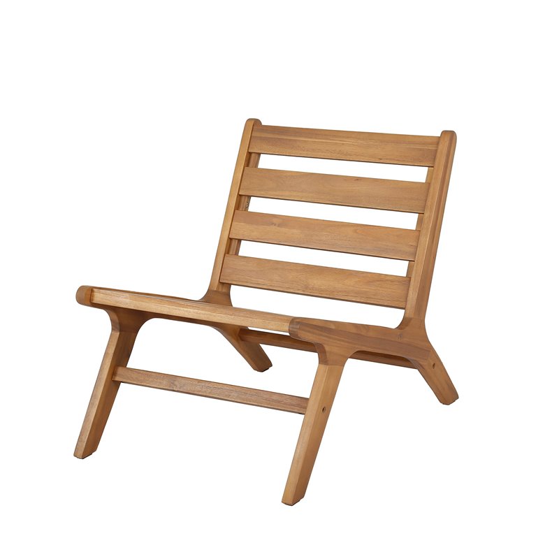 Wismar chaise de jardin lounge en acacia  -  VEBA  - 555402