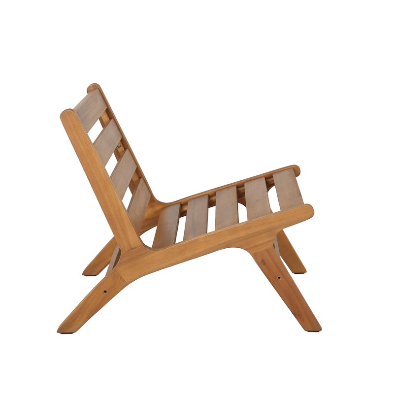 Wismar chaise de jardin lounge en acacia  -  VEBA  - 555402