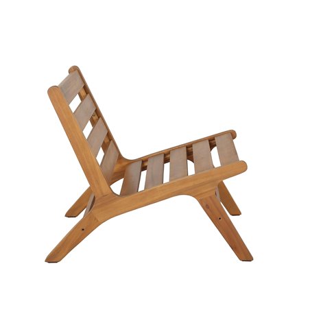 Wismar chaise de jardin lounge en acacia  -  VEBA  - 555402