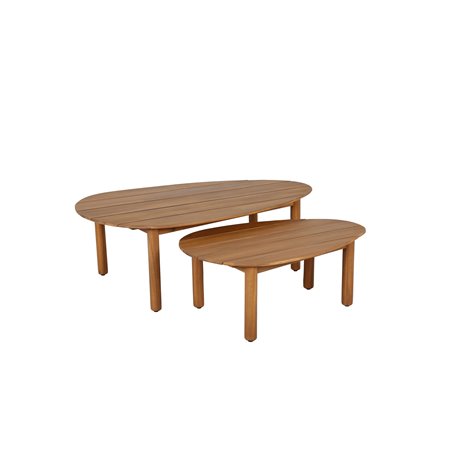 Pebble set de 2 tables d&rsquo;appoint en acacia  -  VEBA  - 524401