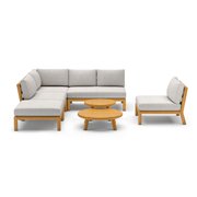 Matera salon de jardin lounge + 2 tables d&rsquo;appoint  -  VEBA  - 586438