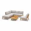 Matera salon de jardin lounge + 2 tables d&rsquo;appoint  -  VEBA  - 586438