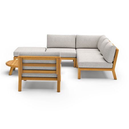 Matera salon de jardin lounge + 2 tables d&rsquo;appoint  -  VEBA  - 586438