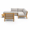 Matera salon de jardin lounge + 2 tables d&rsquo;appoint  -  VEBA  - 586438