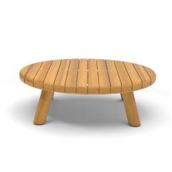 Matera table basse en acacia &Oslash; 80cm  -  VEBA  - 585401
