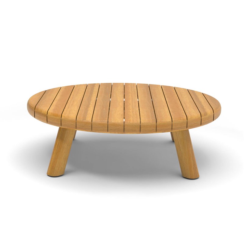 Matera table basse en acacia &Oslash; 80cm  -  VEBA  - 585401