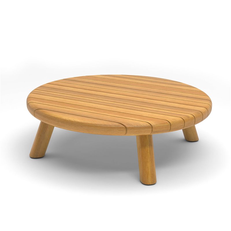 Matera table basse en acacia &Oslash; 80cm  -  VEBA  - 585401