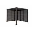 Louvre panneau brise-vue &agrave; ventelles horizontales 93cm (pour largeur 300cm)  -  VEBA  - 513431
