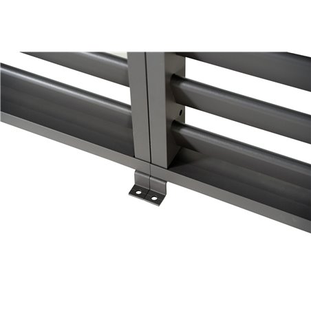 Louvre panneau brise-vue &agrave; ventelles horizontales 93cm (pour largeur 300cm)  -  VEBA  - 513431
