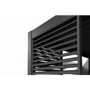 Louvre panneau brise-vue &agrave; ventelles horizontales 93cm (pour largeur 300cm)  -  VEBA  - 513431