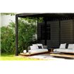 Louvre panneau brise-vue &agrave; ventelles horizontales 93cm (pour largeur 300cm)  -  VEBA  - 513431
