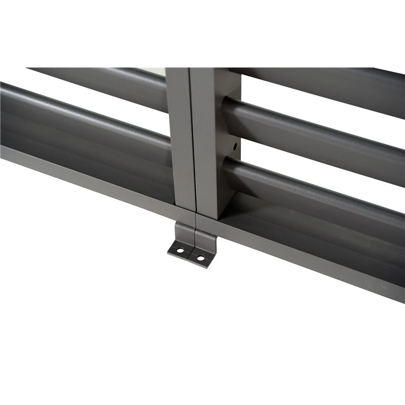 Louvre panneau brise-vue &agrave; ventelles horizontales 113cm (pour largeur 360 + 720 cm)  -  VEBA  - 513432