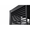 Louvre panneau brise-vue &agrave; ventelles horizontales 113cm (pour largeur 360 + 720 cm)  -  VEBA  - 513432