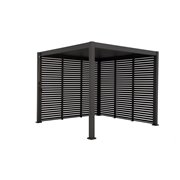 Louvre panneau brise-vue &agrave; ventelles horizontales 123cm (pour largeur 400cm)  -  VEBA  - 513433