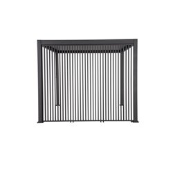Vertical panneau brise-vue &agrave; ventelles verticales 93 cm (pour largeur 300cm)  -  VEBA  - 514431