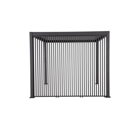 Vertical panneau brise-vue &agrave; ventelles verticales 113 cm (pour largeur 360 + 720 cm)  -  VEBA  - 514432