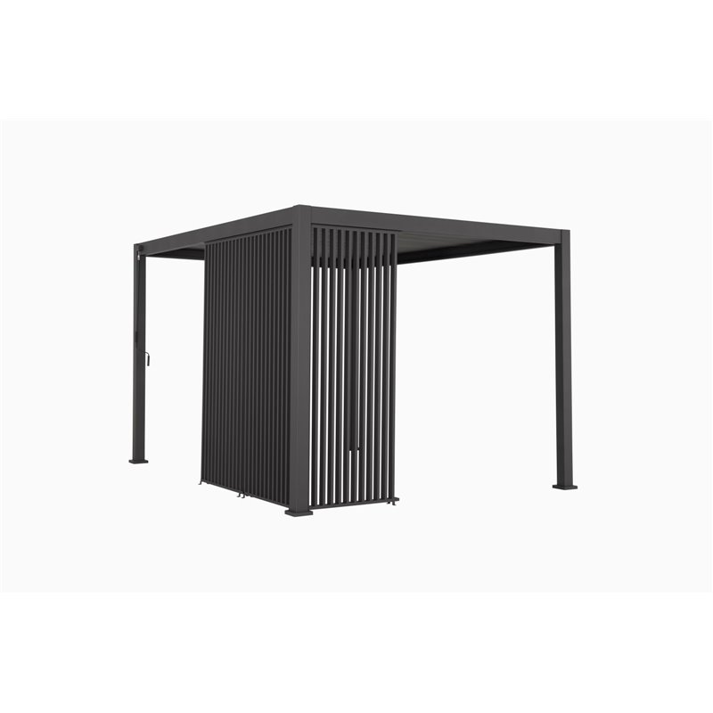 Vertical panneau brise-vue &agrave; ventelles verticales 113 cm (pour largeur 360 + 720 cm)  -  VEBA  - 514432